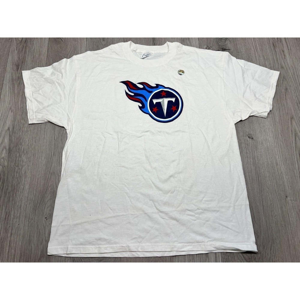 Vintage Tennessee Titans NFL T Shirt Adult XL White Football Mens‎ Oversized Y2K